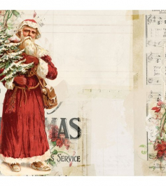    SANTA  Vintage Christmas, 30,5*30,5 , , My Mind's Eye