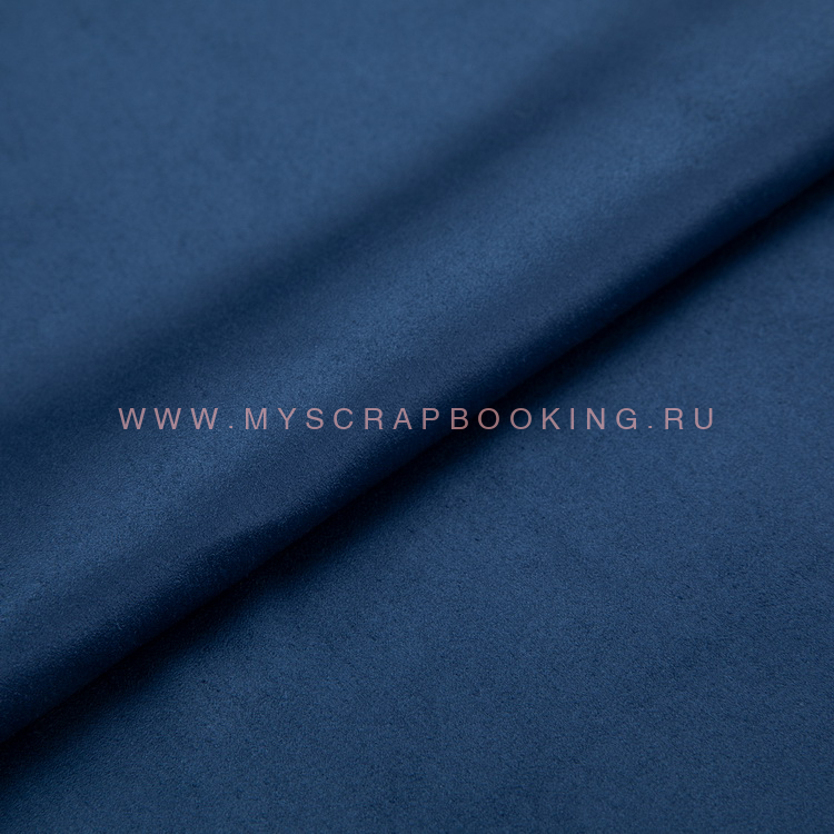   WOVEN SUEDE, 35*50 , Navy -, 175 /.