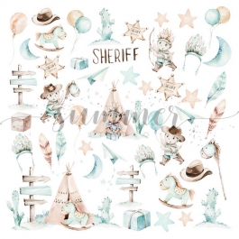    LITTLE SHERIFF, 30,5*30,5 , 