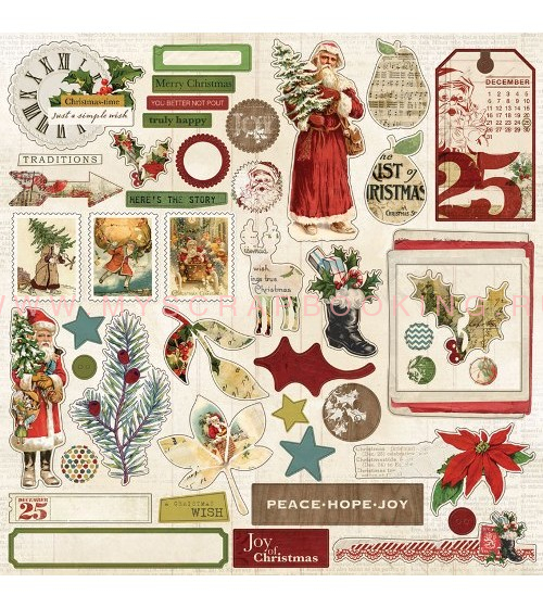      Vintage Christmas, 30,5*30,5 , 9  + , My Minds Eye