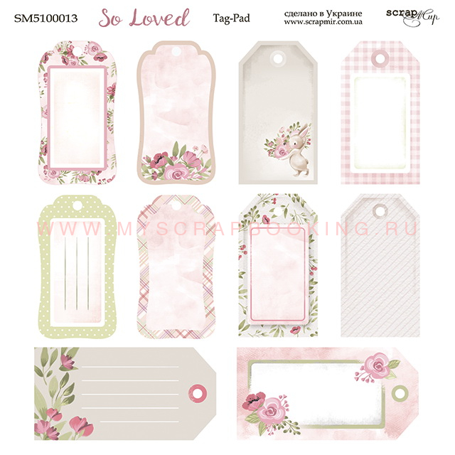    SO LOVED, Tag-Pad, 20*20 , 