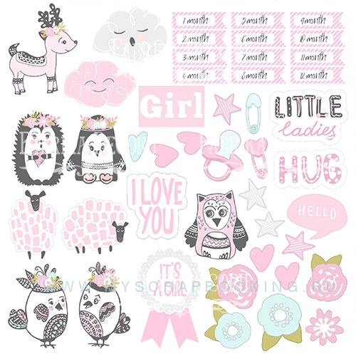     SCANDI BABY GIRL, 20*20 , 10 ,  + 
