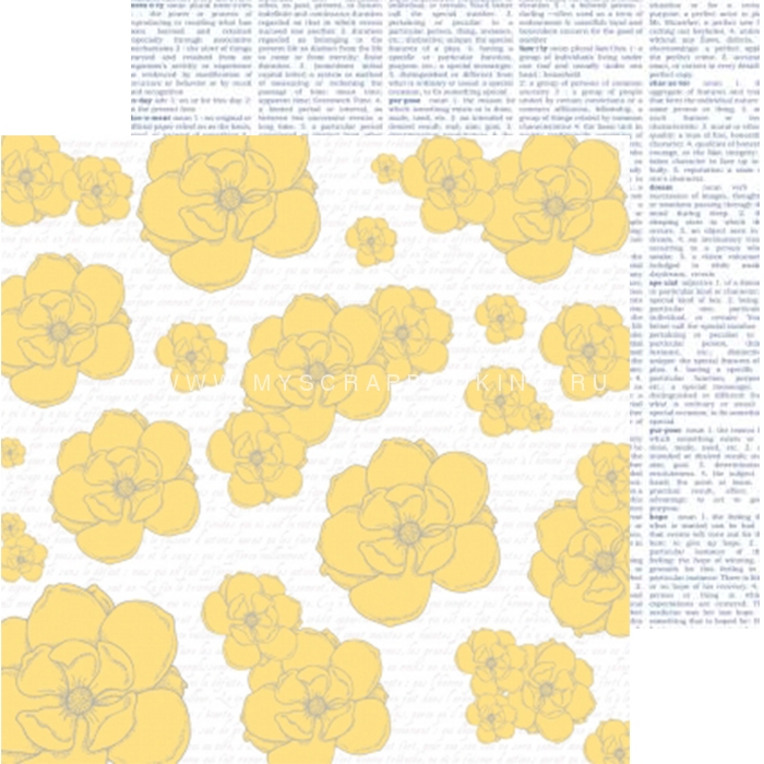    EVERYDAY MOMENTS, Yellow Flowers, 30,5x30,5, 