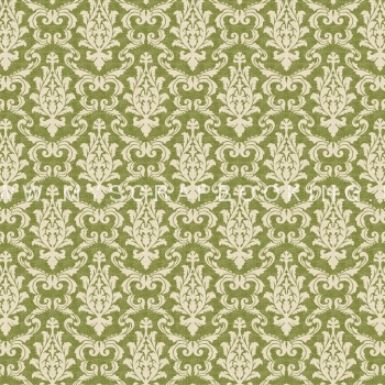    FABRICATIONS LINEN, Green Brocade, 30,5x30,5, 