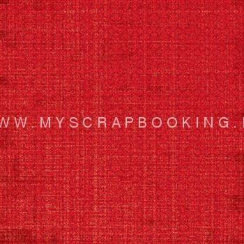    FABRICATIONS LINEN, Red Flowers, 30,5x30,5, 