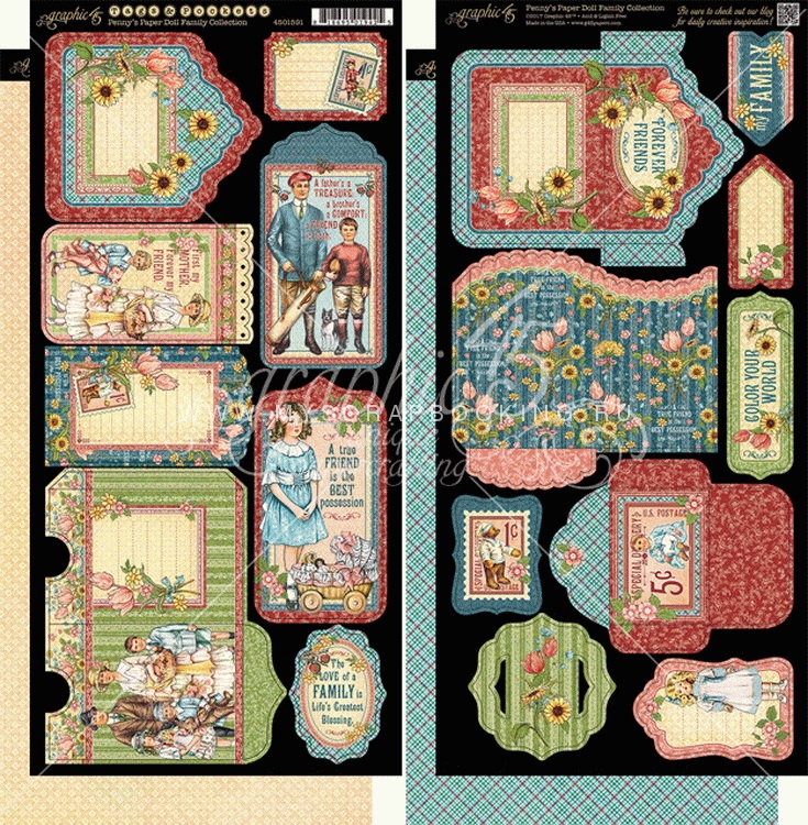   Graphic45,  Pennys Paper Doll Family, G4501591