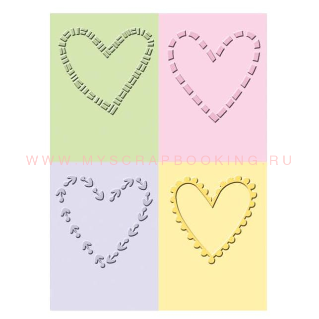    Decorative Hearts 4 , Cuttlebug