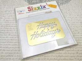    HAPPY HOLIDAYS, Sizzix